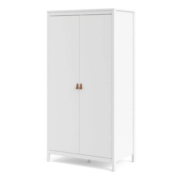 Seville Wardrobe with 2 Doors | White