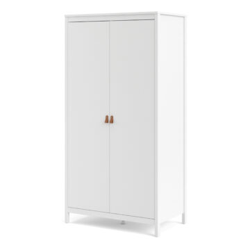 Seville White 2 Door Wardrobe