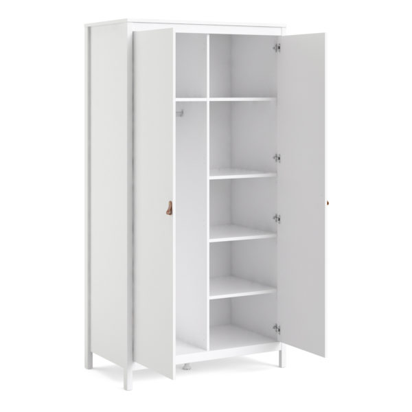 Seville Wardrobe with 2 Doors | White