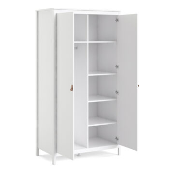 Seville White 2 Door Wardrobe