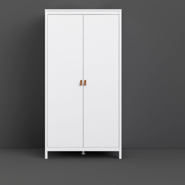 Seville Wardrobe with 2 Doors | White