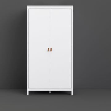 Seville White 2 Door Wardrobe