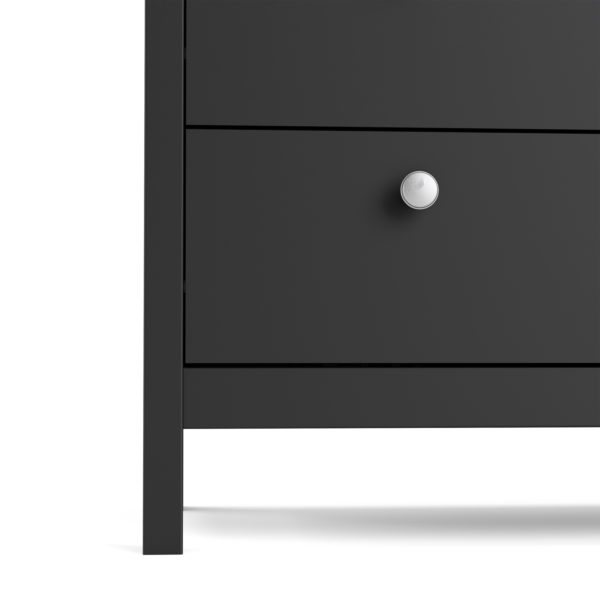 Ronda Chest 3+2 Drawers | Matte Black | Self Assembly