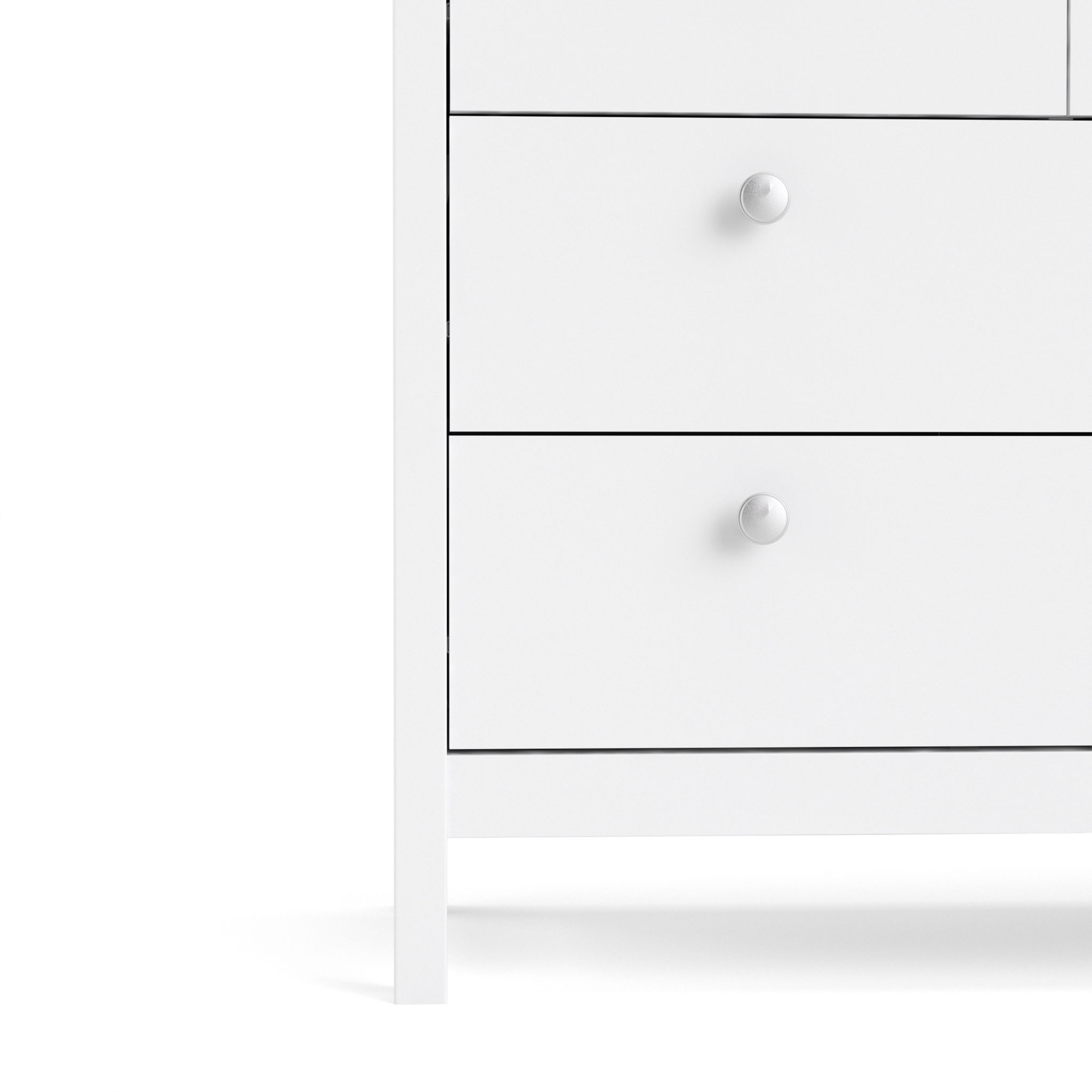 Ronda Double Chest of Drawers White Self Assembly Oak World