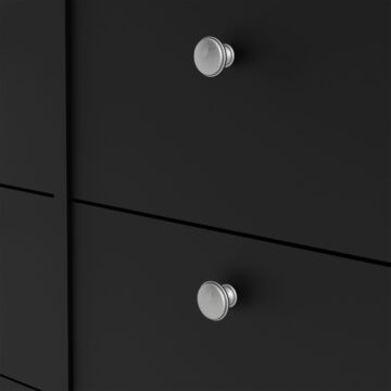 Ronda Matt Black Double Chest of Drawers