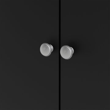 Ronda Wardrobe with 3 Doors | Matte Black