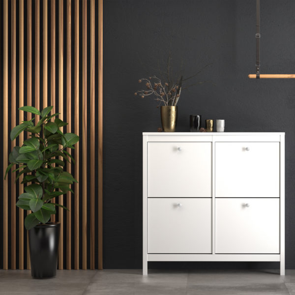 Ronda Shoe Cabinet | White | Self Assembly
