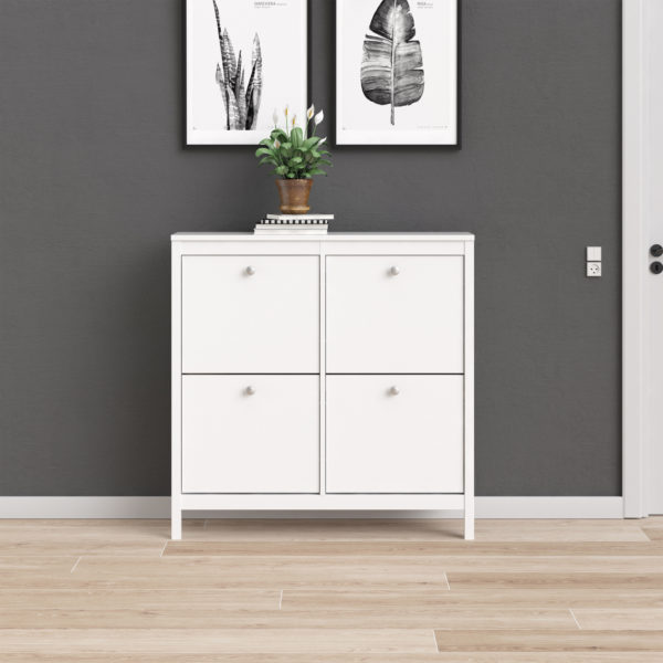 Ronda Shoe Cabinet | White | Self Assembly