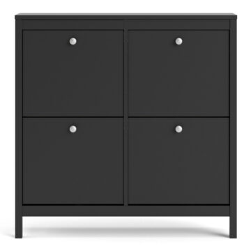 Ronda Matt Black Shoe Cabinet