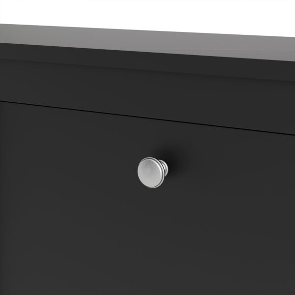 Ronda Shoe Cabinet | Matte Black | Self Assembly