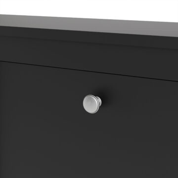Ronda Matt Black Shoe Cabinet