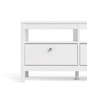 Ronda White 3 Drawer TV Unit 151cm