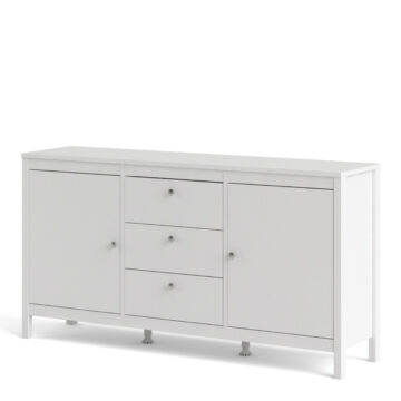 Ronda White 2 Door 3 Drawer Sideboard