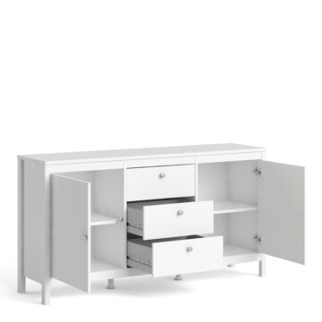 Ronda White 2 Door 3 Drawer Sideboard
