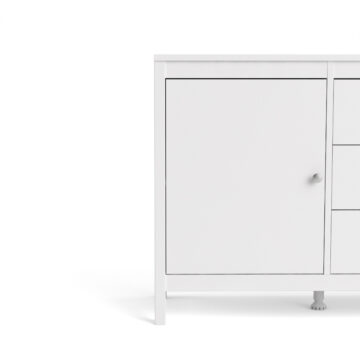 Ronda White 2 Door 3 Drawer Sideboard