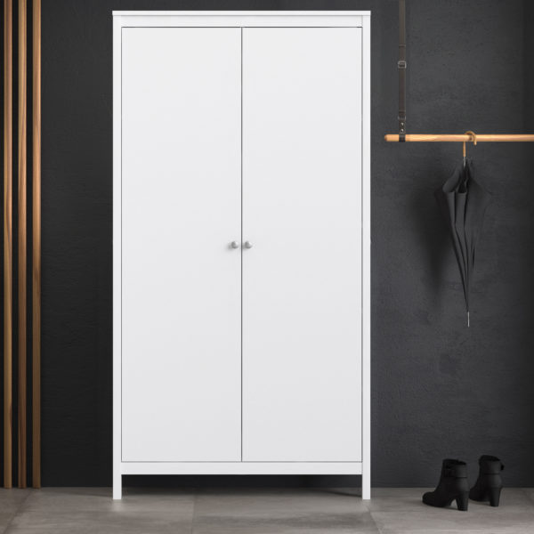 Ronda Wardrobe with 2 Doors | White