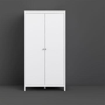 Ronda White 2 Door Wardrobe