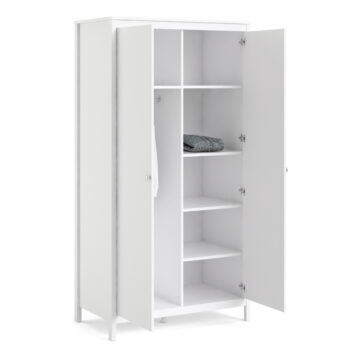 Ronda White 2 Door Wardrobe