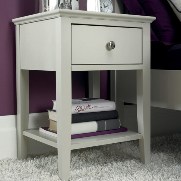Stanton Grey 1 Drawer Nightstand | Bedside Table