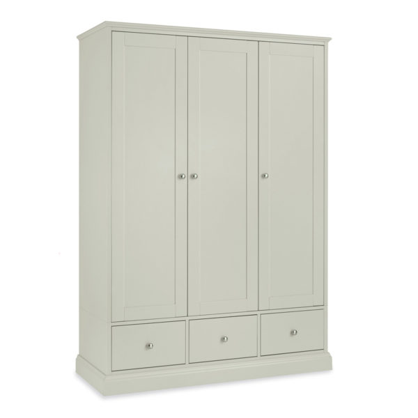 Stanton Grey Triple Wardrobe