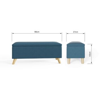 Secreto Teal Ottoman