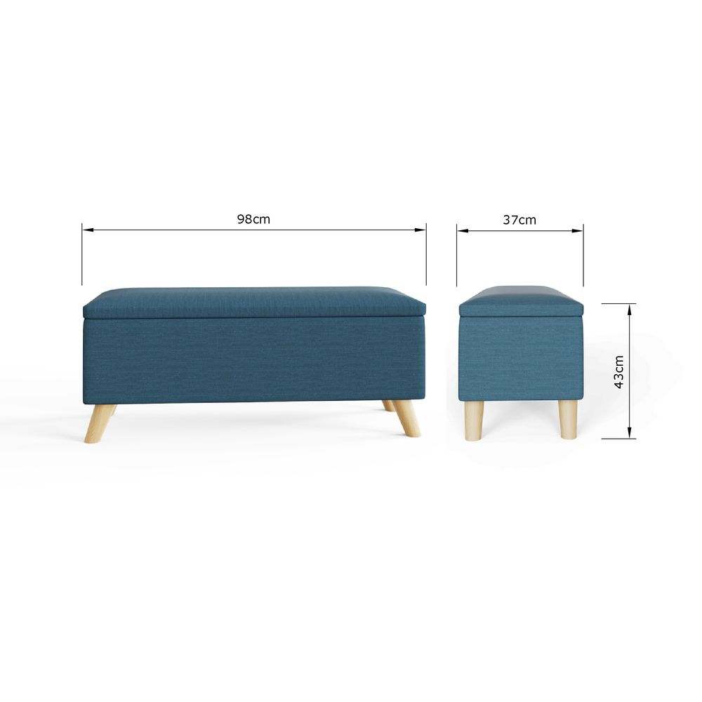 Secreto Teal Ottoman