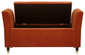 Geneva Russet Orange Window Seat