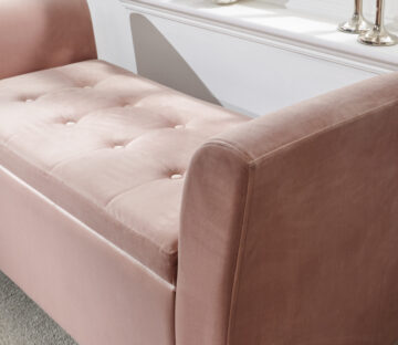 Geneva Blush Pink Window Seat