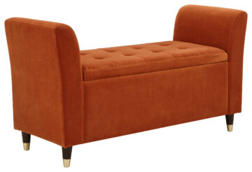 Geneva Russet Orange Window Seat