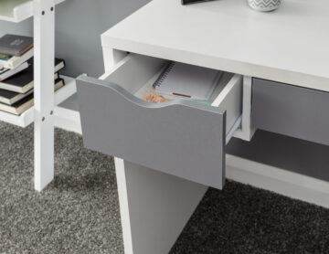 Sabrina White 3 Drawer Dressing Table Set
