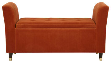 Geneva Russet Orange Window Seat