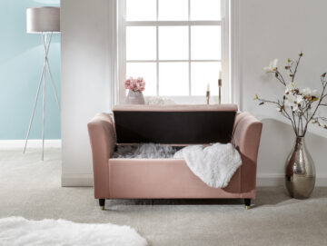 Geneva Blush Pink Window Seat