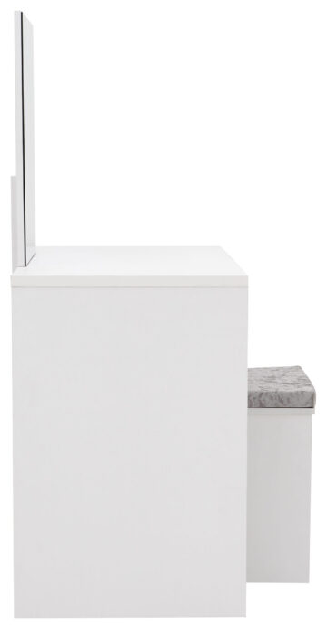 Sabrina White 3 Drawer Dressing Table Set