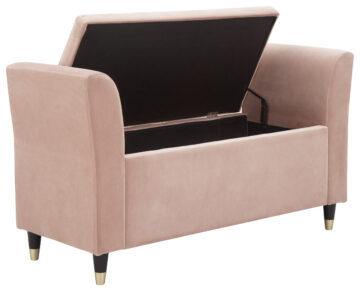 Geneva Blush Pink Window Seat