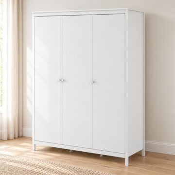Ronda White 3 Door Wardrobe