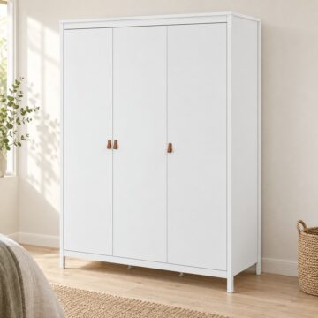 Seville White 3 Door Wardrobe