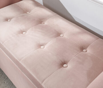 Geneva Blush Pink Window Seat