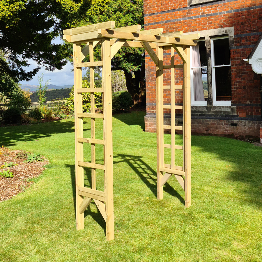 Timber Rose Arch | 4ft - Churnet Valley | Oak World