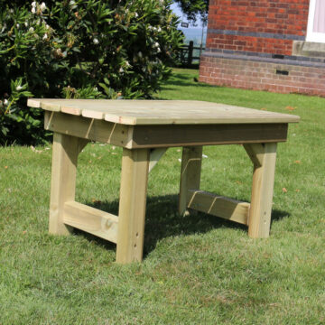 Timber Rectangular Garden Coffee Table – Churnet Valley