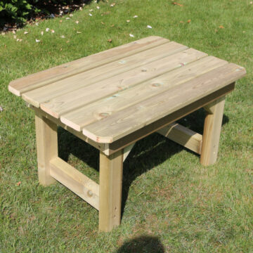 Timber Rectangular Garden Coffee Table – Churnet Valley