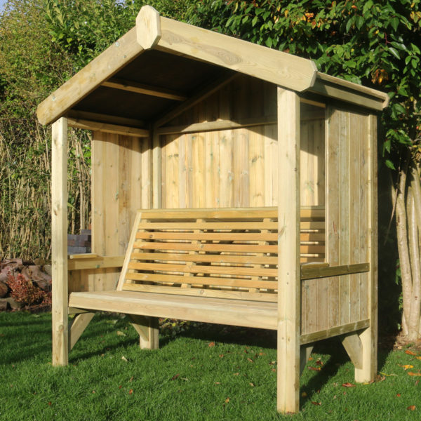 Timber Cottage Arbour | Fully Enclosed | 3 Seat - Churnet Valley
