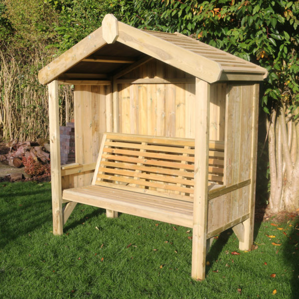 Timber Cottage Arbour | Fully Enclosed | 3 Seat - Churnet Valley