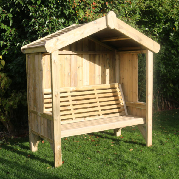 Timber Cottage Arbour | Fully Enclosed | 3 Seat - Churnet Valley