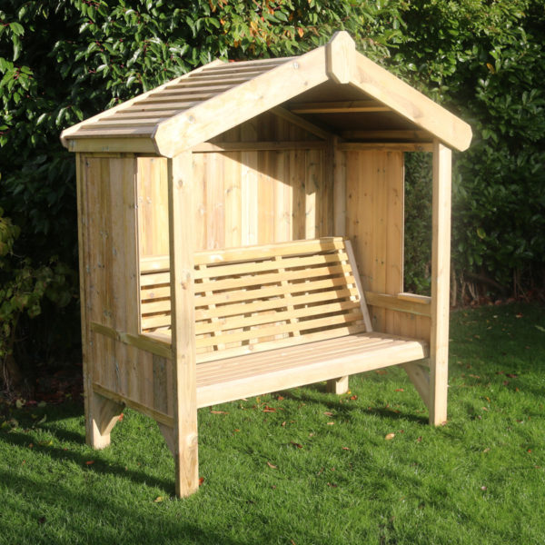 Timber Cottage Arbour | Fully Enclosed | 3 Seat - Churnet Valley