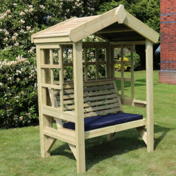 Timber Cottage Arbour | Trellis | 2 Seat – Churnet Valley