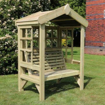 Timber Cottage Arbour | Trellis | 2 Seat – Churnet Valley