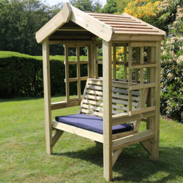Timber Cottage Arbour | Trellis | 2 Seat – Churnet Valley