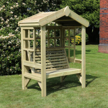 Timber Cottage Arbour | Trellis | 2 Seat – Churnet Valley