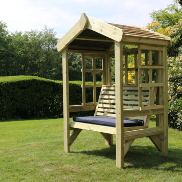 Timber Cottage Arbour | Trellis | 2 Seat – Churnet Valley