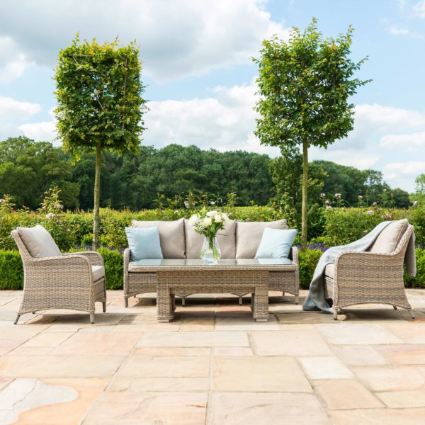 Maze Cotswold 3 Seat Sofa Dining with Rising Table | Rattan
